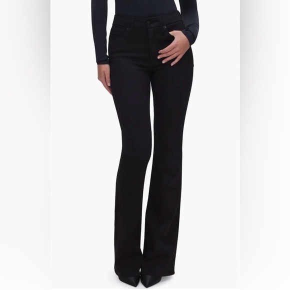 Good American Denim - Good American Black Straight Leg Jeans